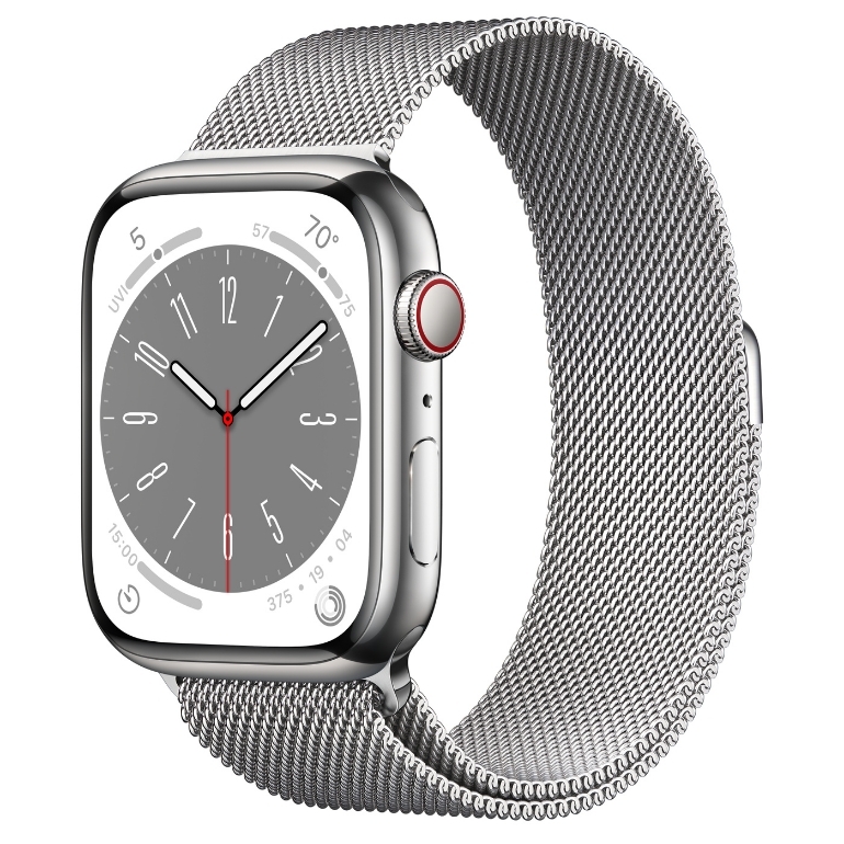 Đồng hồ thông minh Apple Watch Series 8 41mm 4G viền thép dây thép